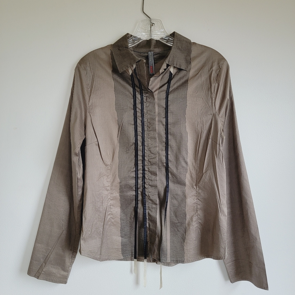 ACOTE crush dye blouse